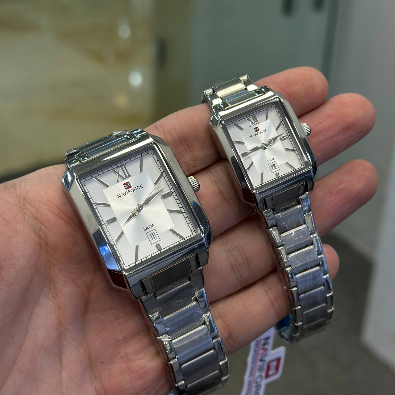 ست ساعت مچی عقربهای زنانه و مردانه نیوی فورس مدل NF9251SWS
