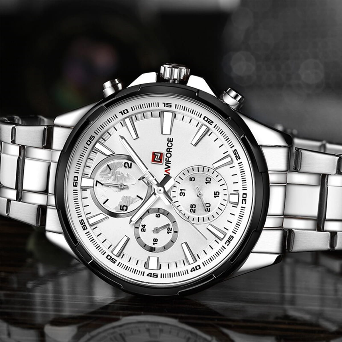 ساعت مچی عقربه‌ای مردانه نیوی فورس مدل NF9089SW