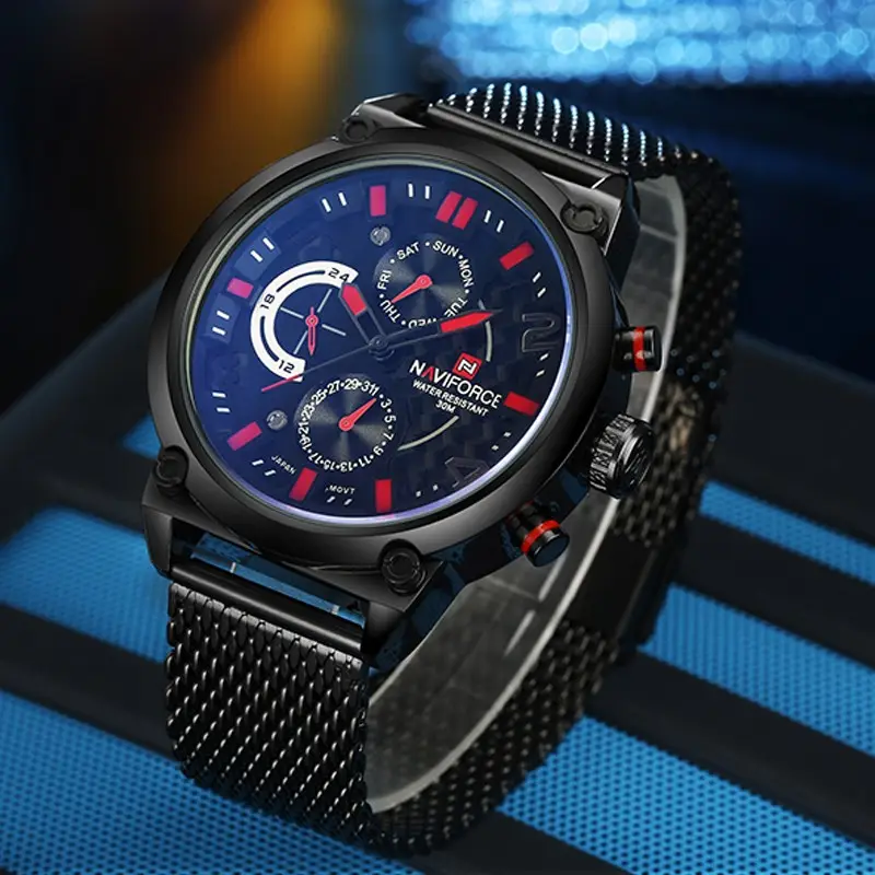 ساعت مچی عقربه‌ای مردانه نیوی فورس مدل NF9068BRB