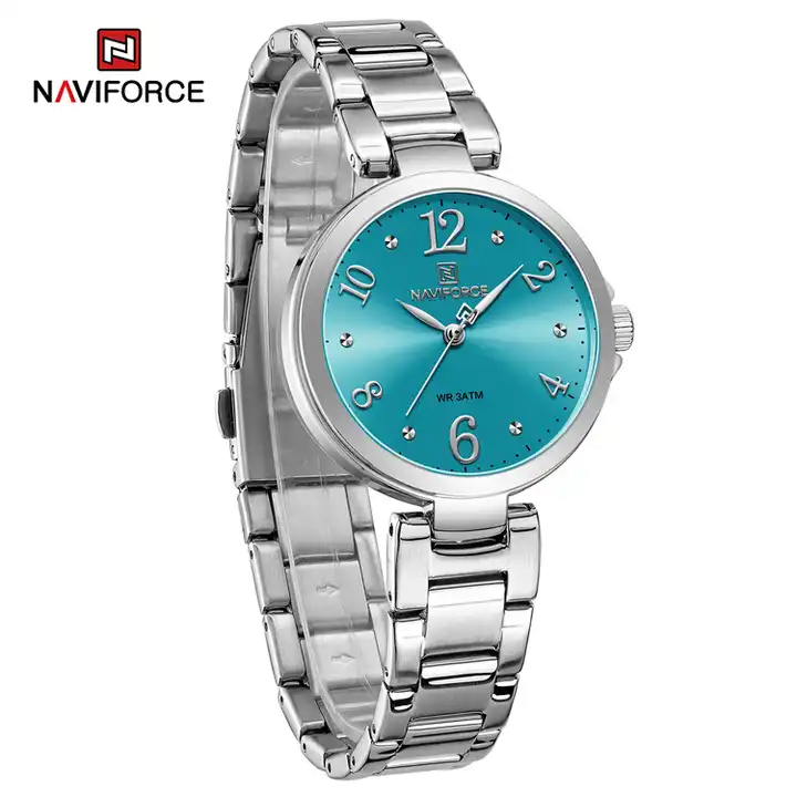 ساعت مچی عقربه‌ای زنانه نیوی فورس مدل NF5031SLBE