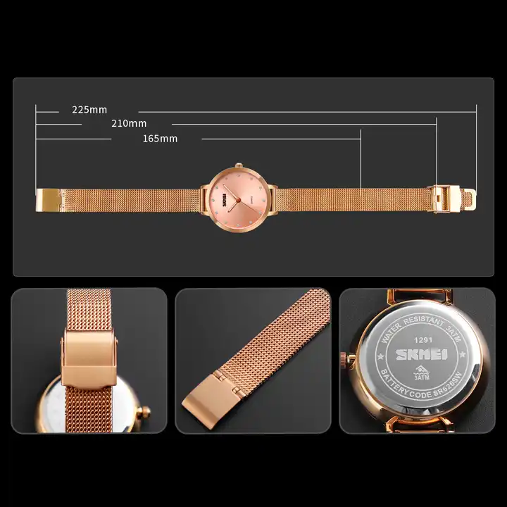 ساعت مچی عقربه ای زنانه اسکمی مدل 1291RG