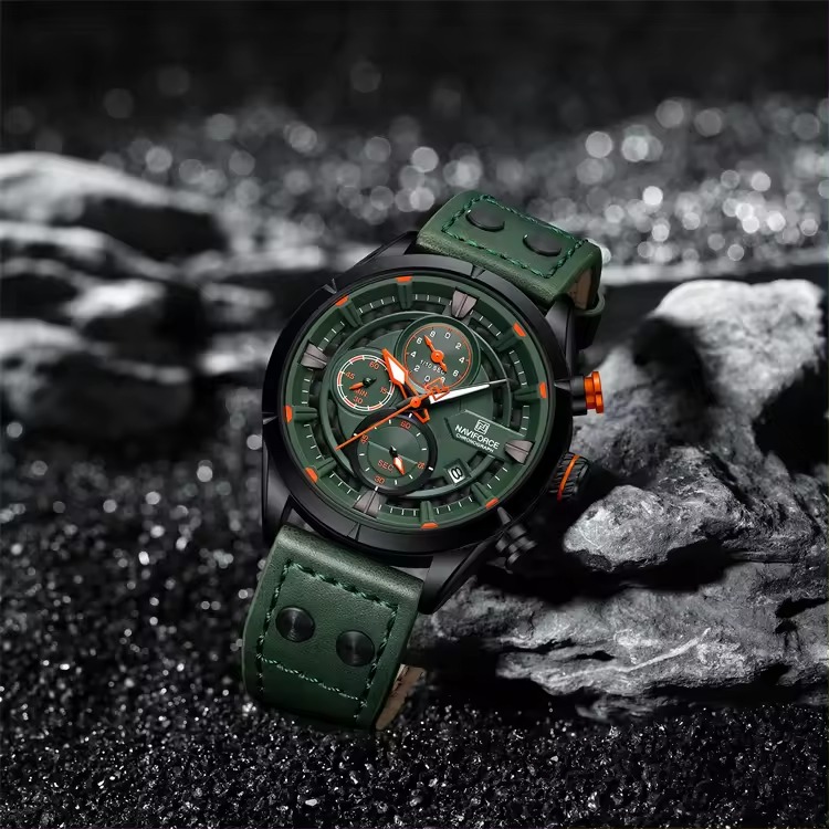 ساعت مچی عقربهای مردانه نیوی فورس مدل NF8045BGNGN ساعت مچی عقربهای مردانه نیوی فورس مدل NF8045BGNGN