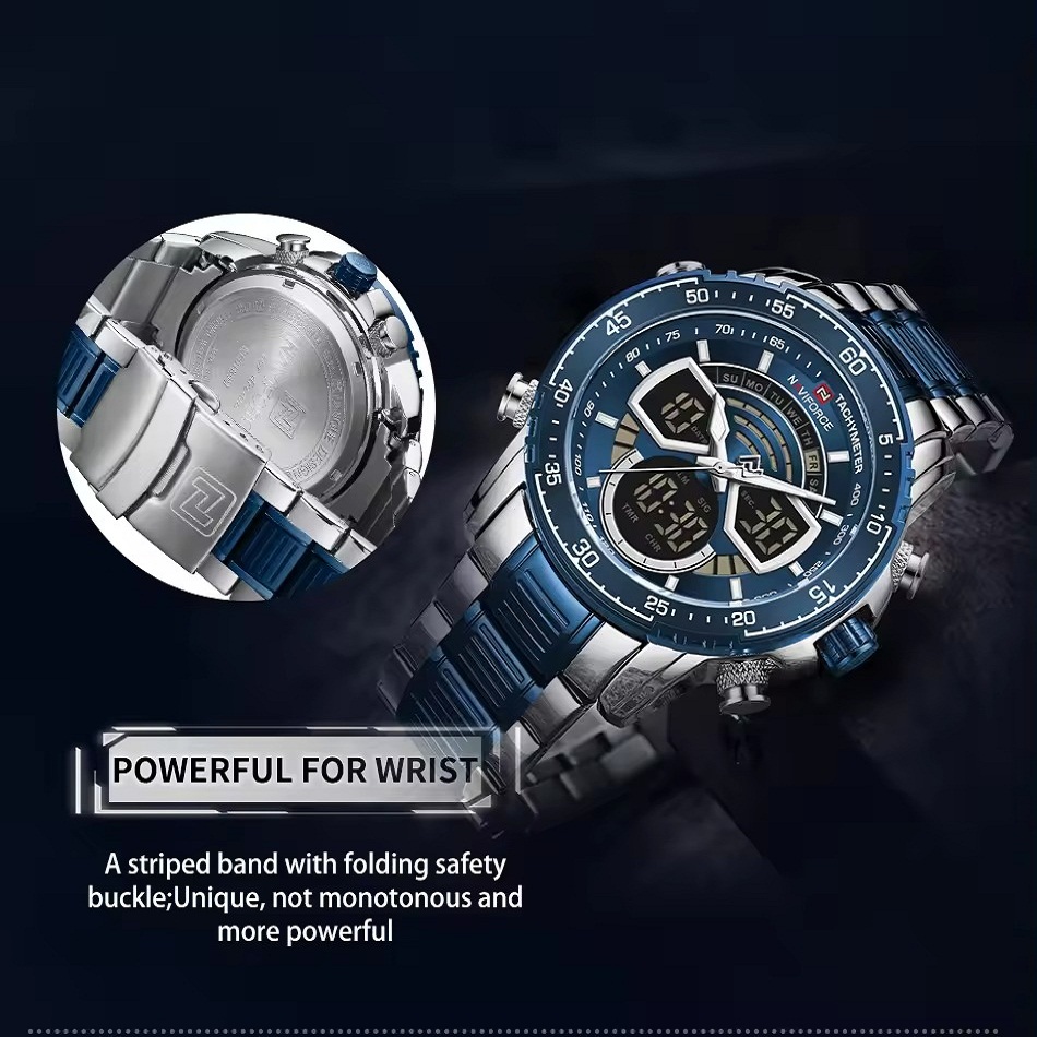 ساعت مچی عقربه‌ای مردانه نیوی فورس مدل NF9189SBE