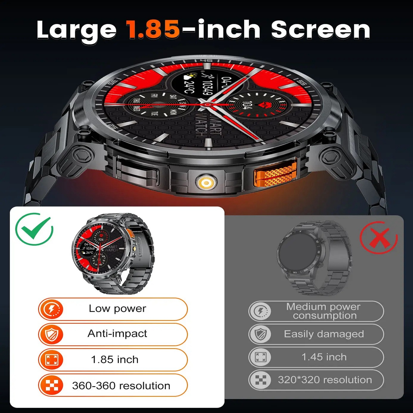 ساعت هوشمند مدل K66 Super big screen