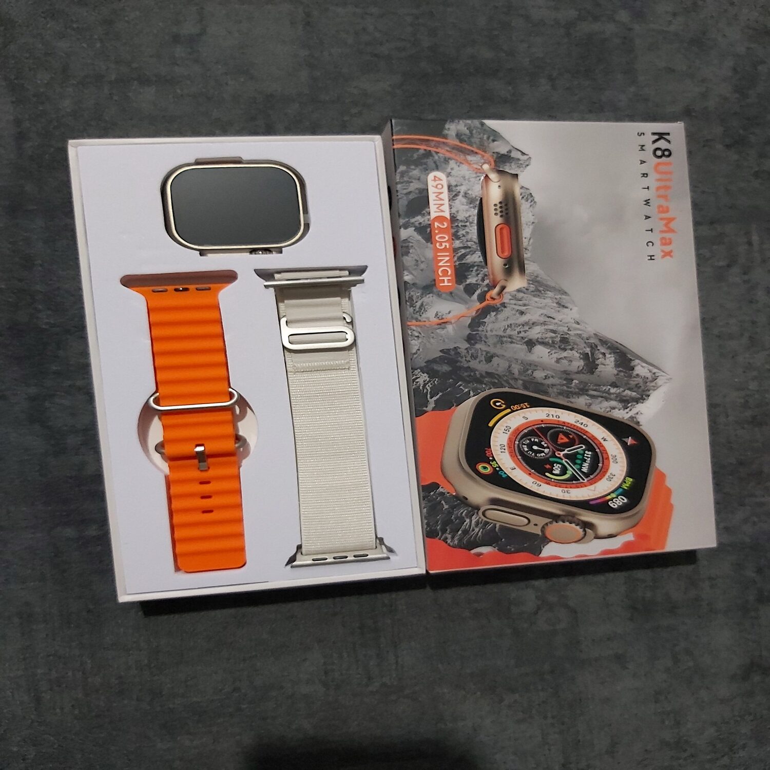 ساعت هوشمند مدل K8 Ultra Max 49mm 2.05 inch